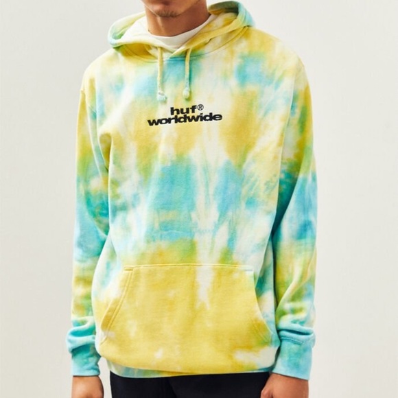 huf tie dye sweatshirt